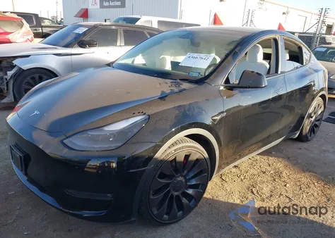 2022 Tesla Model Y Performance Dual Motor All-Wheel Drive из США, поврежденный, VIN 7SAYGDEF5NF510438